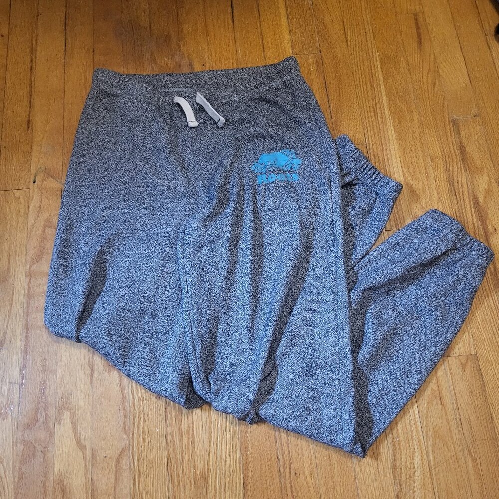 Grey Classic Roots Kids Sweatpants Unisex with Blue logo 12 yrs